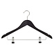 Kledinghanger - Volwassenen - 7135BA - 30 Stuks - Blousehanger - Shirthanger - Lotushout - Zwart Gelakt - Geknikt Model - Rokinkepingen en Anti-slip Knijpers - 44 cm - Kleerhanger Kledinghanger - Volwassenen - 7135BA - 30 Stuks - Blousehanger - Shirthanger - Lotushout - Zwart Gelakt - Geknikt Model - Rokinkepingen en Anti-slip Knijpers - 44 cm - Kleerhanger