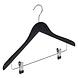 Kledinghanger - Volwassenen - 7135BA - 40 Stuks - Blousehanger - Shirthanger - Lotushout - Zwart Gelakt - Geknikt Model - Rokinkepingen en Anti-slip Knijpers - 44 cm - Kleerhanger Kledinghanger - Volwassenen - 7135BA - 40 Stuks - Blousehanger - Shirthanger - Lotushout - Zwart Gelakt - Geknikt Model - Rokinkepingen en Anti-slip Knijpers - 44 cm - Kleerhanger