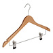 Kledinghanger - Volwassenen - 7136BA - 30 Stuks - Blousehanger - Shirthanger - Lotushout - Naturel Gelakt - Vlak Model - Rokinkepingen - Anti-slip Knijpers - 44 cm - Kleerhanger Kledinghanger - Volwassenen - 7136BA - 30 Stuks - Blousehanger - Shirthanger - Lotushout - Naturel Gelakt - Vlak Model - Rokinkepingen - Anti-slip Knijpers - 44 cm - Kleerhanger