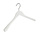 Mantelhanger - Kostuumhanger - Jassenhanger - Volwassenen - 7244BA - 6 Stuks - Lotushout - Wit Gelakt - Schouderverbreding 3 cm - 41 cm - Kledinghanger - Kleerhanger