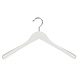 Mantelhanger - Kostuumhanger - Jassenhanger - Volwassenen - 7244BA - 6 Stuks - Lotushout - Wit Gelakt - Schouderverbreding 3 cm - 41 cm - Kledinghanger - Kleerhanger Mantelhanger - Kostuumhanger - Jassenhanger - Volwassenen - 7244BA - 6 Stuks - Lotushout - Wit Gelakt - Schouderverbreding 3 cm - 41 cm - Kledinghanger - Kleerhanger