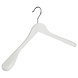 Mantelhanger - Kostuumhanger - Jassenhanger - Volwassenen - 7245BA - 6 Stuks - Lotushout - Wit Gelakt - Schouderverbreding 4,5 cm - 44 cm - Kledinghanger - Kleerhanger Mantelhanger - Kostuumhanger - Jassenhanger - Volwassenen - 7245BA - 6 Stuks - Lotushout - Wit Gelakt - Schouderverbreding 4,5 cm - 44 cm - Kledinghanger - Kleerhanger