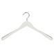 Mantelhanger - Kostuumhanger - Jassenhanger - Volwassenen - 7245BA - 6 Stuks - Lotushout - Wit Gelakt - Schouderverbreding 4,5 cm - 44 cm - Kledinghanger - Kleerhanger Mantelhanger - Kostuumhanger - Jassenhanger - Volwassenen - 7245BA - 6 Stuks - Lotushout - Wit Gelakt - Schouderverbreding 4,5 cm - 44 cm - Kledinghanger - Kleerhanger