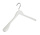 Mantelhanger - Kostuumhanger - Jassenhanger - Volwassenen - 7245BA - 8 Stuks - Lotushout - Wit Gelakt - Schouderverbreding 4,5 cm - 44 cm - Kledinghanger - Kleerhanger
