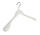 Mantelhanger - Kostuumhanger - Jassenhanger - Volwassenen - 7246BA - 20 Stuks - Lotushout - Wit Gelakt - Schouderverbreding 6 cm - 44 cm - Kledinghanger - Kleerhanger