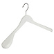 Mantelhanger - Kostuumhanger - Jassenhanger - Volwassenen - 7246BA - 20 Stuks - Lotushout - Wit Gelakt - Schouderverbreding 6 cm - 44 cm - Kledinghanger - Kleerhanger Mantelhanger - Kostuumhanger - Jassenhanger - Volwassenen - 7246BA - 20 Stuks - Lotushout - Wit Gelakt - Schouderverbreding 6 cm - 44 cm - Kledinghanger - Kleerhanger