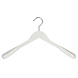 Mantelhanger - Kostuumhanger - Jassenhanger - Volwassenen - 7246BA - 20 Stuks - Lotushout - Wit Gelakt - Schouderverbreding 6 cm - 44 cm - Kledinghanger - Kleerhanger Mantelhanger - Kostuumhanger - Jassenhanger - Volwassenen - 7246BA - 20 Stuks - Lotushout - Wit Gelakt - Schouderverbreding 6 cm - 44 cm - Kledinghanger - Kleerhanger