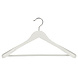 Mantelhanger - Kostuumhanger - Jassenhanger - Volwassenen - 7255BA - 10 Stuks - Lotushout - Wit Gelakt - Schouderverbreding 4,5 cm - Anti-slip Broeklat - 44 cm - Kledinghanger - Kleerhanger Mantelhanger - Kostuumhanger - Jassenhanger - Volwassenen - 7255BA - 10 Stuks - Lotushout - Wit Gelakt - Schouderverbreding 4,5 cm - Anti-slip Broeklat - 44 cm - Kledinghanger - Kleerhanger