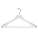 Mantelhanger - Kostuumhanger - Jassenhanger - Volwassenen - 7256BA - 20 Stuks - Lotushout - Wit Gelakt - Schouderverbreding 6 cm - Anti-slip Broeklat - 44 cm - Kledinghanger - Kleerhanger Mantelhanger - Kostuumhanger - Jassenhanger - Volwassenen - 7256BA - 20 Stuks - Lotushout - Wit Gelakt - Schouderverbreding 6 cm - Anti-slip Broeklat - 44 cm - Kledinghanger - Kleerhanger