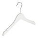 Kledinghanger - Kinderen - 7302BA - 20 Stuks - Blousehanger - Shirthanger - Lotushout - Wit Gelakt - Vlak Model - Rokinkepingen - 32 cm - Kleerhanger - Kinderhanger Kledinghanger - Kinderen - 7302BA - 20 Stuks - Blousehanger - Shirthanger - Lotushout - Wit Gelakt - Vlak Model - Rokinkepingen - 32 cm - Kleerhanger - Kinderhanger
