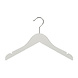 Kledinghanger - Kinderen - 7303BA - 50 Stuks - Blousehanger - Shirthanger - Lotushout - Wit Gelakt - Vlak Model - Rokinkepingen - 34 cm - Kleerhanger - Kinderhanger Kledinghanger - Kinderen - 7303BA - 50 Stuks - Blousehanger - Shirthanger - Lotushout - Wit Gelakt - Vlak Model - Rokinkepingen - 34 cm - Kleerhanger - Kinderhanger
