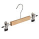 Knijperhanger - Baby - 7305BA - 10 Stuks - Lotushout - Naturel Gelakt - Verschuifbare Anti-slip knijpers - 25 cm - Rokhanger - Broekhanger - Pantalonhanger - Babybügel Knijperhanger - Baby - 7305BA - 10 Stuks - Lotushout - Naturel Gelakt - Verschuifbare Anti-slip knijpers - 25 cm - Rokhanger - Broekhanger - Pantalonhanger - Babybügel