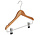 Knijperhanger - Kinderen - 7306BA - 20 Stuks - Lotushout - Naturel Gelakt - Verschuifbare Anti-slip knijpers - 34 cm - Rokhanger - Broekhanger - Pantalonhanger - Kinderhanger