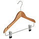 Knijperhanger - Kinderen - 7306BA - 50 Stuks - Lotushout - Naturel Gelakt - Verschuifbare Anti-slip knijpers - 34 cm - Rokhanger - Broekhanger - Pantalonhanger - Kinderhanger Knijperhanger - Kinderen - 7306BA - 50 Stuks - Lotushout - Naturel Gelakt - Verschuifbare Anti-slip knijpers - 34 cm - Rokhanger - Broekhanger - Pantalonhanger - Kinderhanger