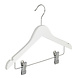 Knijperhanger - Kinderen - 7306BA - 20 Stuks - Lotushout - Wit Gelakt - Verschuifbare Anti-slip knijpers - 34 cm - Rokhanger - Broekhanger - Pantalonhanger - Kinderhanger Knijperhanger - Kinderen - 7306BA - 20 Stuks - Lotushout - Wit Gelakt - Verschuifbare Anti-slip knijpers - 34 cm - Rokhanger - Broekhanger - Pantalonhanger - Kinderhanger