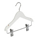 Knijperhanger - Baby - 7307BA - 40 Stuks - Lotushout - Wit Gelakt - Verschuifbare Anti-slip knijpers - 28 cm - Rokhanger - Broekhanger - Pantalonhanger - Babybügel Knijperhanger - Baby - 7307BA - 40 Stuks - Lotushout - Wit Gelakt - Verschuifbare Anti-slip knijpers - 28 cm - Rokhanger - Broekhanger - Pantalonhanger - Babybügel