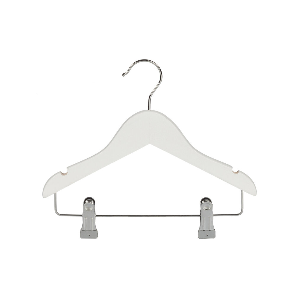 Knijperhanger - Baby - 7307BA - 50 Stuks - Lotushout - Wit Gelakt - Verschuifbare Anti-slip knijpers - 28 cm - Rokhanger - Broekhanger - Pantalonhanger - Babybügel Knijperhanger - Baby - 7307BA - 50 Stuks - Lotushout - Wit Gelakt - Verschuifbare Anti-slip knijpers - 28 cm - Rokhanger - Broekhanger - Pantalonhanger - Babybügel