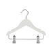 Knijperhanger - Kinderen - 7308BA - 10 Stuks - Lotushout - Wit Gelakt - Verschuifbare Anti-slip knijpers - 32 cm - Rokhanger - Broekhanger - Pantalonhanger - Kinderhanger Knijperhanger - Kinderen - 7308BA - 10 Stuks - Lotushout - Wit Gelakt - Verschuifbare Anti-slip knijpers - 32 cm - Rokhanger - Broekhanger - Pantalonhanger - Kinderhanger