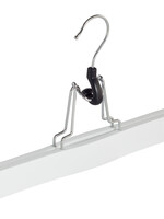 Broekklem - Volwassenen - 7627BA - 10 Stuks - Lotushout - Wit Gelakt - Vilt Inlage - 27 cm - Rokhanger - Broekhanger - Pantalonhanger