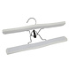 Broekklem - Volwassenen - 7627BA - 40 Stuks - Lotushout - Wit Gelakt - Vilt Inlage - 27 cm - Rokhanger - Broekhanger - Pantalonhanger Broekklem - Volwassenen - 7627BA - 40 Stuks - Lotushout - Wit Gelakt - Vilt Inlage - 27 cm - Rokhanger - Broekhanger - Pantalonhanger