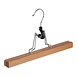 Broekklem - Volwassenen - 7628BA - 10 Stuks - Lotushout - Naturel Gelakt - Vilt Inlage - 28 cm - Rokhanger - Broekhanger - Pantalonhanger Broekklem - Volwassenen - 7628BA - 10 Stuks - Lotushout - Naturel Gelakt - Vilt Inlage - 28 cm - Rokhanger - Broekhanger - Pantalonhanger