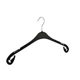 Kledinghanger - Volwassenen - T47 - 20 Stuks - Blousehanger - Shirthanger - Kunststof - Zwart - Rokinkepingen - 47 cm - Kleerhanger - T-Serie