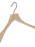 Garderobehanger - Jassenhanger - Volwassenen - 763001 - 6 Stuks - Smart - Beukenhout - Naturel Gelakt - 45 cm - Kledinghanger - Kleerhanger