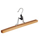 Broekklem - Volwassenen - 7635BA - 20 Stuks - Lotushout - Naturel Gelakt - Vilt Inlage - 35 cm - Rokhanger - Broekhanger - Pantalonhanger Broekklem - Volwassenen - 7635BA - 20 Stuks - Lotushout - Naturel Gelakt - Vilt Inlage - 35 cm - Rokhanger - Broekhanger - Pantalonhanger