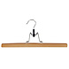 Broekklem - Volwassenen - 7635BA - 20 Stuks - Lotushout - Naturel Gelakt - Vilt Inlage - 35 cm - Rokhanger - Broekhanger - Pantalonhanger Broekklem - Volwassenen - 7635BA - 20 Stuks - Lotushout - Naturel Gelakt - Vilt Inlage - 35 cm - Rokhanger - Broekhanger - Pantalonhanger