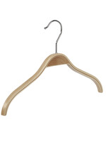 Kledinghanger - Baby - 7702 - 50 Stuks - Blousehanger - Shirthanger - Berkenhout - Naturel Gelakt - 26 cm - Kleerhanger - Babyhanger