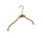 Kledinghanger - Kinderen - 7703 - 50 Stuks - Blousehanger - Shirthanger - Berkenhout - Naturel Gelakt - 34 cm - Kleerhanger - Kinderhanger