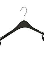 Kledinghanger - Volwassenen - T43 - 100 Stuks - Blousehanger - Shirthanger - Kunststof - Zwart - Rokinkepingen - 43 cm - Kleerhanger - T-Serie