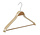 Mantelhanger - Kostuumhanger - Jassenhanger - Volwassenen - 7727 - 24 Stuks - Berkenhout - Naturel Gelakt - Schouderverbreding 2,8 cm - Anti-slip Broeklat - 42 cm - Kledinghanger - Kleerhanger