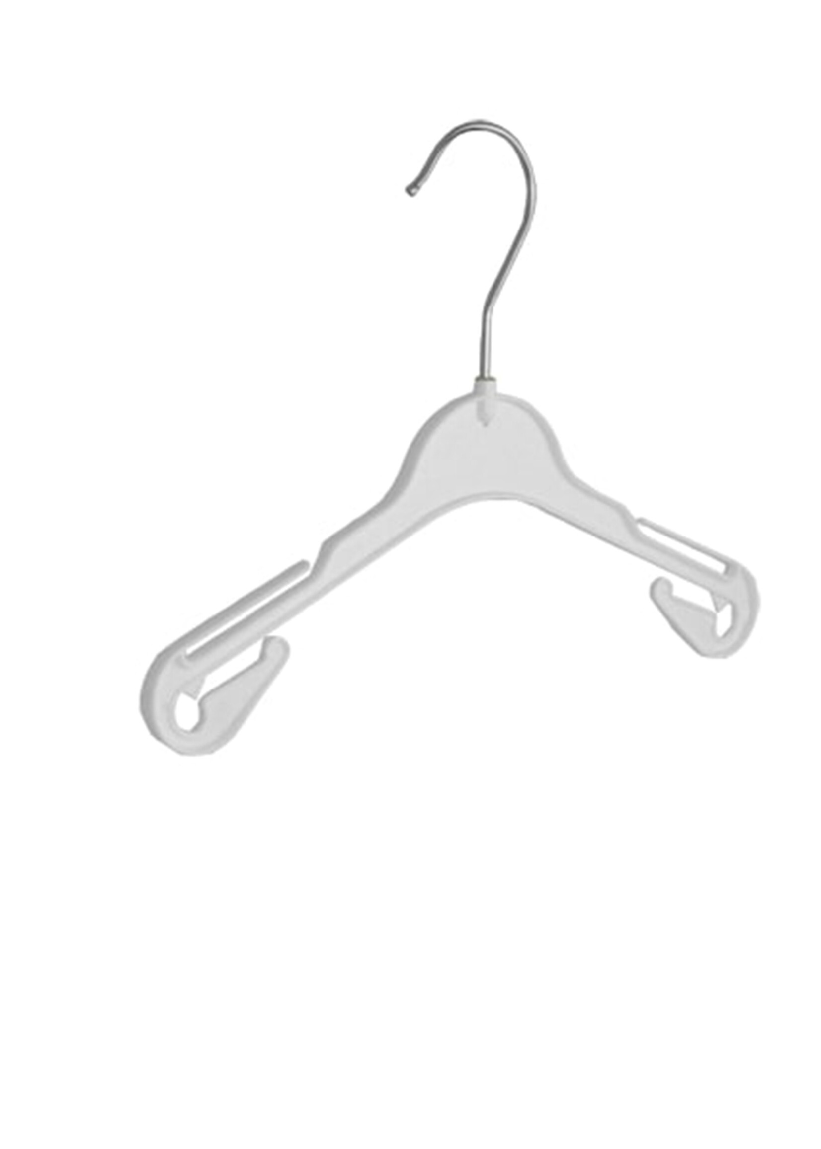 Kledinghanger - Baby - T26 - 100 Stuks - Blousehanger - Shirthanger - Kunststof - Wit - Rokinkepingen - 26 cm - Kleerhanger - Babybügel - T-Serie