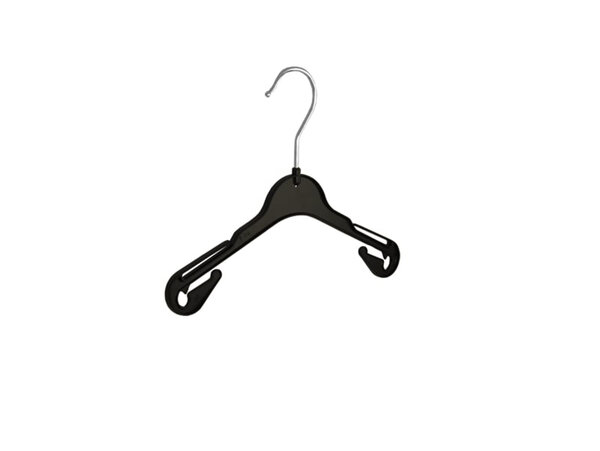 Kledinghanger - Baby - T26 - 120 Stuks - Blousehanger - Shirthanger - Kunststof - Zwart - Rokinkepingen - 26 cm - Kleerhanger - Babybügel - T-Serie