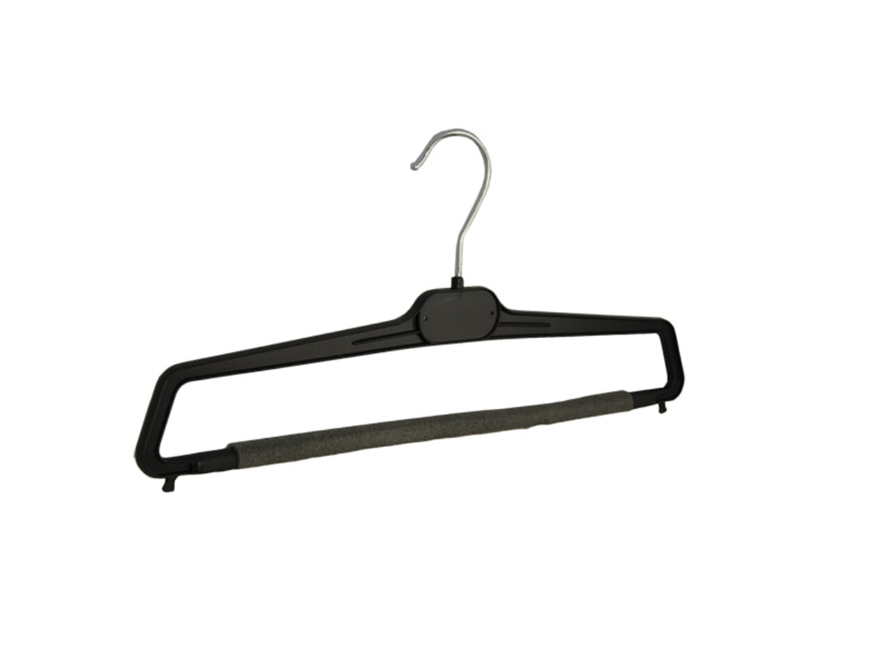 Broekhanger - Volwassenen - PP38 - 50 Stuks - Kunststof - Zwart - Anti-slip Schuim - Broeklat - 40 cm - Pantalonhanger - Kledinghanger - Kleerhanger - PP-Serie