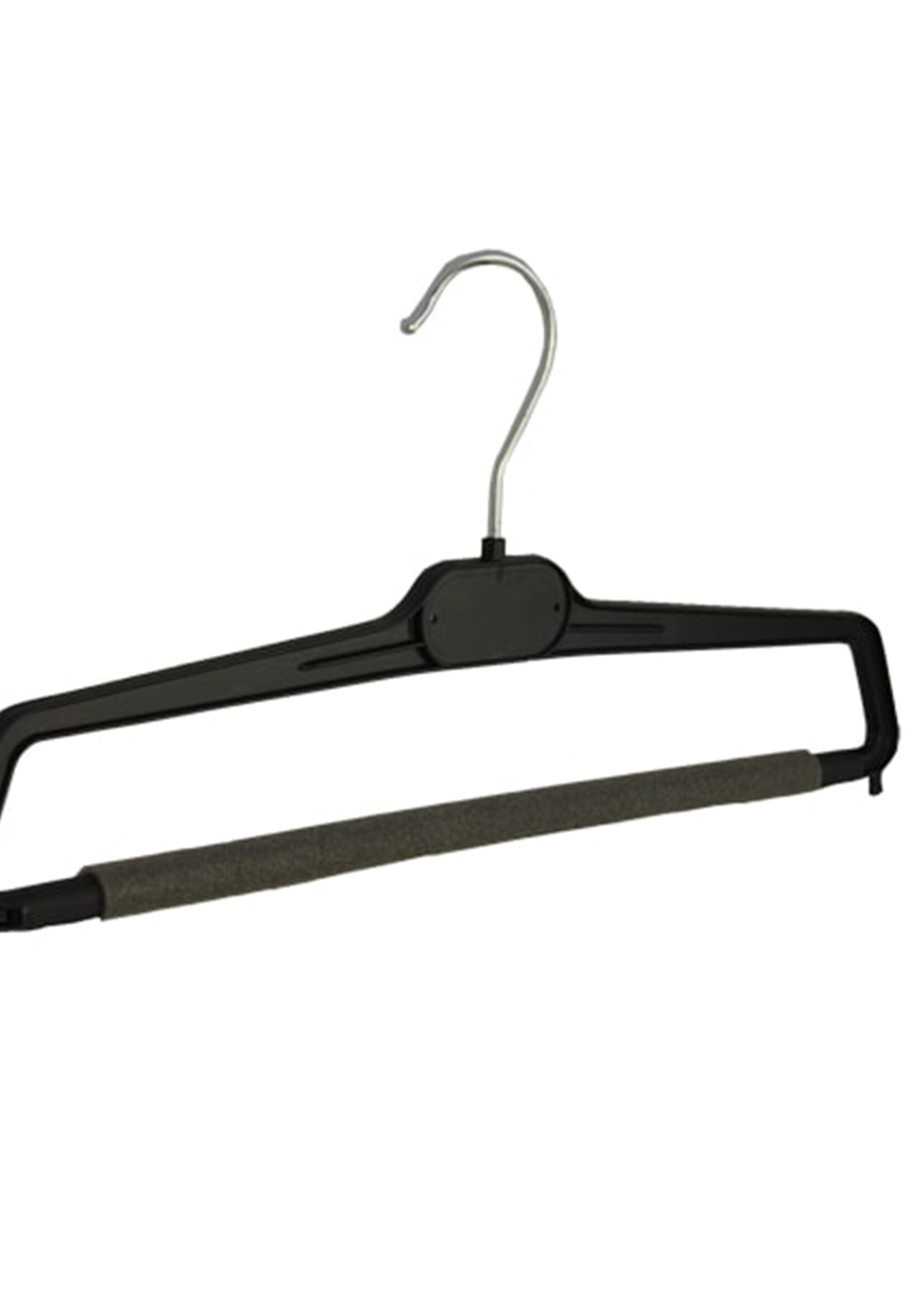 Broekhanger - Volwassenen - PP36 - 40 Stuks - Kunststof - Zwart - Anti-slip Schuim - Broeklat - 38 cm - Pantalonhanger - Kledinghanger - Kleerhanger - PP-Serie