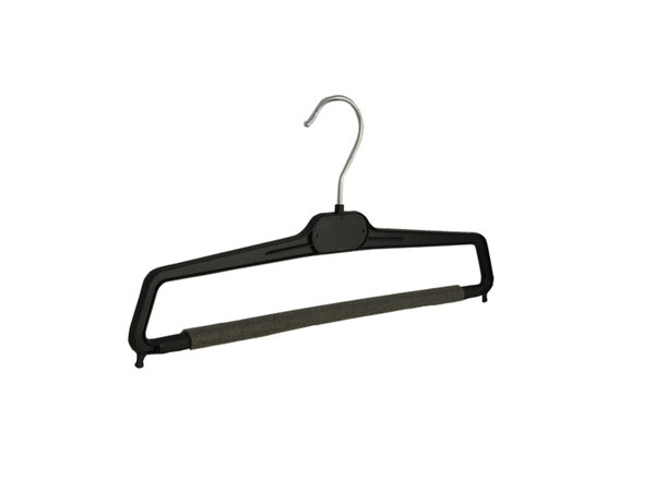 Broekhanger - Volwassenen - PP36 - 10 Stuks - Kunststof - Zwart - Anti-slip Schuim - Broeklat - 38 cm - Pantalonhanger - Kledinghanger - Kleerhanger - PP-Serie