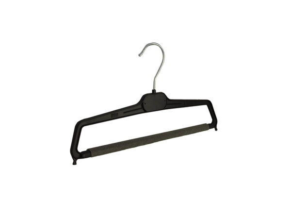 Broekhanger - Volwassenen - PP34 - 50 Stuks - Kunststof - Zwart - Anti-slip Schuim - Broeklat - 36 cm - Pantalonhanger - Kledinghanger - Kleerhanger - PP-Serie