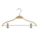 Kledinghanger - Volwassenen - 7767 - 10 Stuks - Blousehanger - Shirthanger - Berkenhout - Naturel Gelakt - Verschuifbare Anti-slip knijpers - 42 cm - Kleerhanger Kledinghanger - Volwassenen - 7767 - 10 Stuks - Blousehanger - Shirthanger - Berkenhout - Naturel Gelakt - Verschuifbare Anti-slip knijpers - 42 cm - Kleerhanger