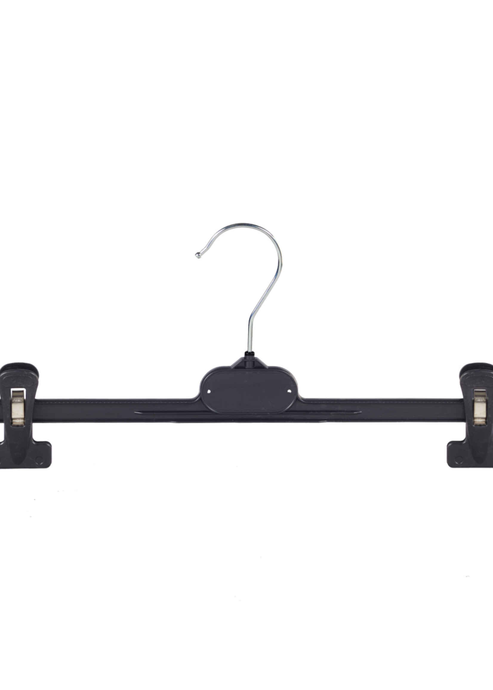 Knijperhanger - Volwassenen - PGP40 - 40 Stuks - Kunststof - Zwart - Verschuifbare Anti-slip knijpers - 40 cm - Rokhanger - Broekhanger - Pantalonhanger -  PGP-Serie