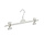Knijperhanger - Volwassenen - PGP36 - 50 Stuks - Kunststof - Wit - Verschuifbare Anti-slip knijpers - 36 cm - Rokhanger - Broekhanger - Pantalonhanger -  PGP-Serie