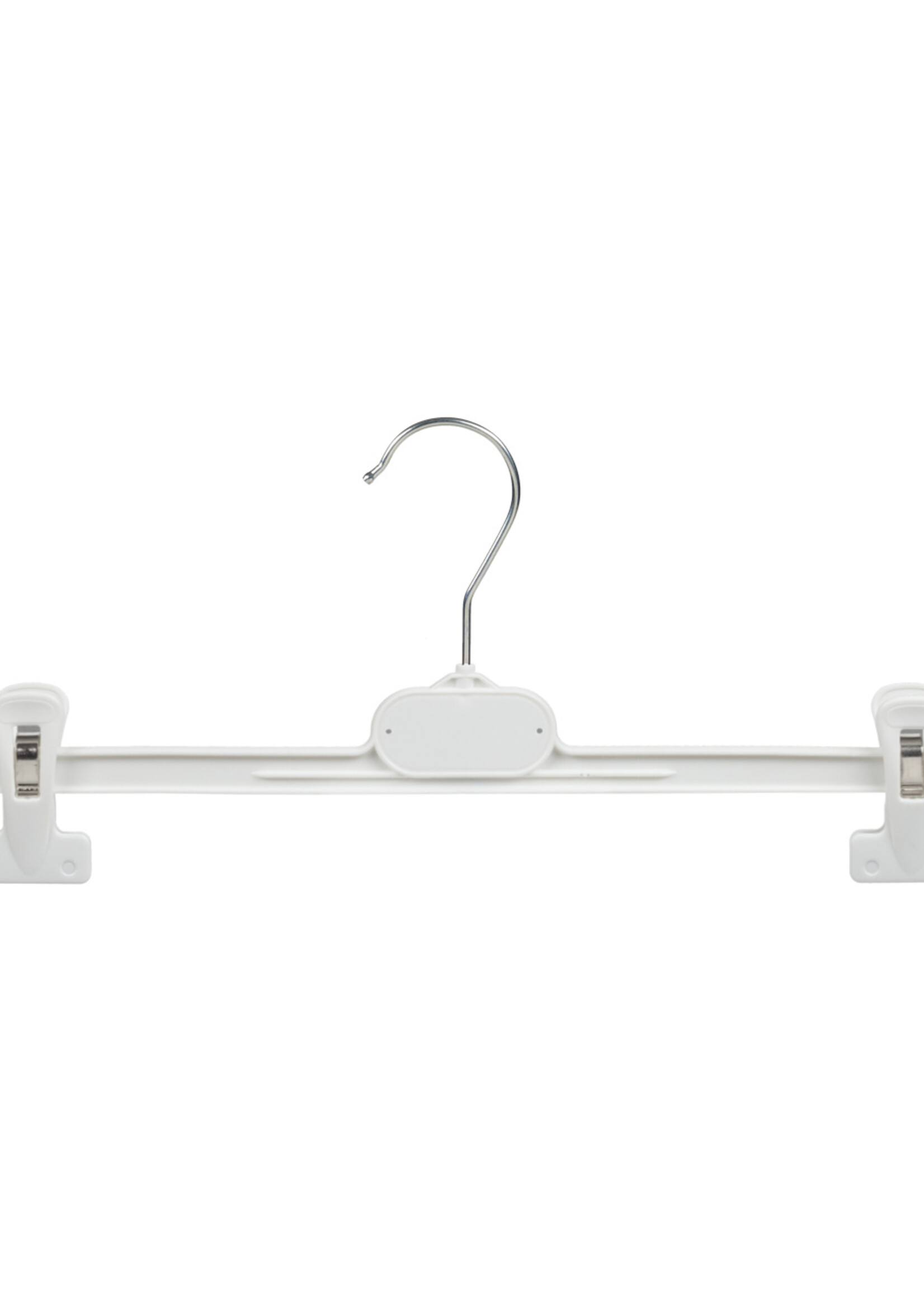 Knijperhanger - Volwassenen - PGP36 - 50 Stuks - Kunststof - Wit - Verschuifbare Anti-slip knijpers - 36 cm - Rokhanger - Broekhanger - Pantalonhanger -  PGP-Serie