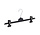 Knijperhanger - Volwassenen - PGP36 - 50 Stuks - Kunststof - Zwart - Verschuifbare Anti-slip knijpers - 36 cm - Rokhanger - Broekhanger - Pantalonhanger -  PGP-Serie