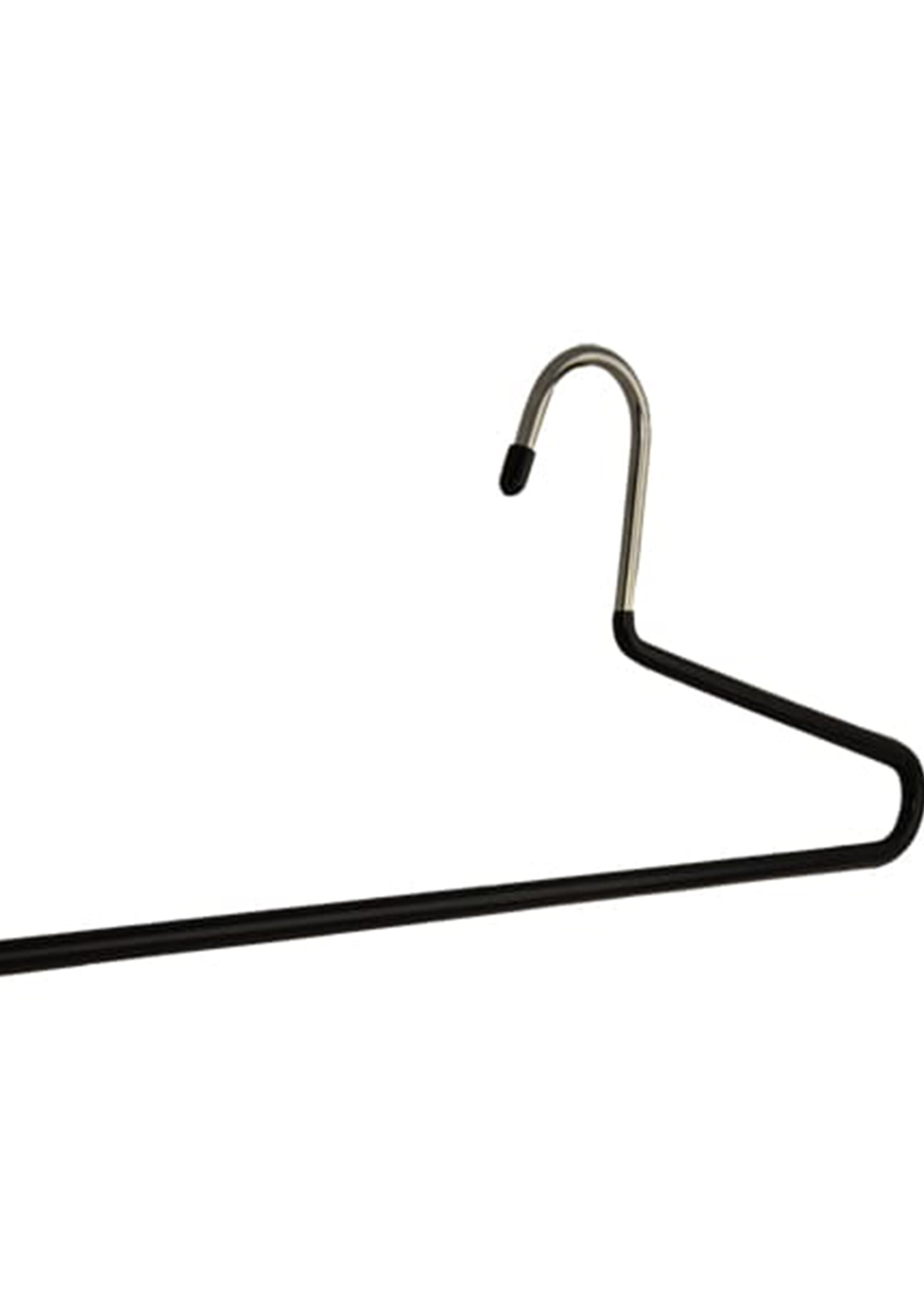 Broekhanger - Volwassenen - 7970 - 30 Stuks - metaal - Zwart - Anti-slip Coating - 42 cm - Pantalonhanger - metaalhanger