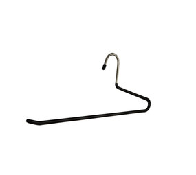 Broekhanger - Volwassenen - 7970 - 50 Stuks - metaal - Zwart - Anti-slip Coating - 42 cm - Pantalonhanger - metaalhanger