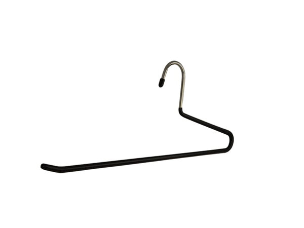Broekhanger - Volwassenen - 7970 - 50 Stuks - metaal - Zwart - Anti-slip Coating - 42 cm - Pantalonhanger - metaalhanger
