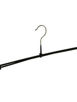 Broekspeld - Volwassenen - 7981 - 30 Stuks - metaal - Zwart - Anti-slip Coating - 42 cm - Broekhanger - Pantalonhanger - Rokhanger