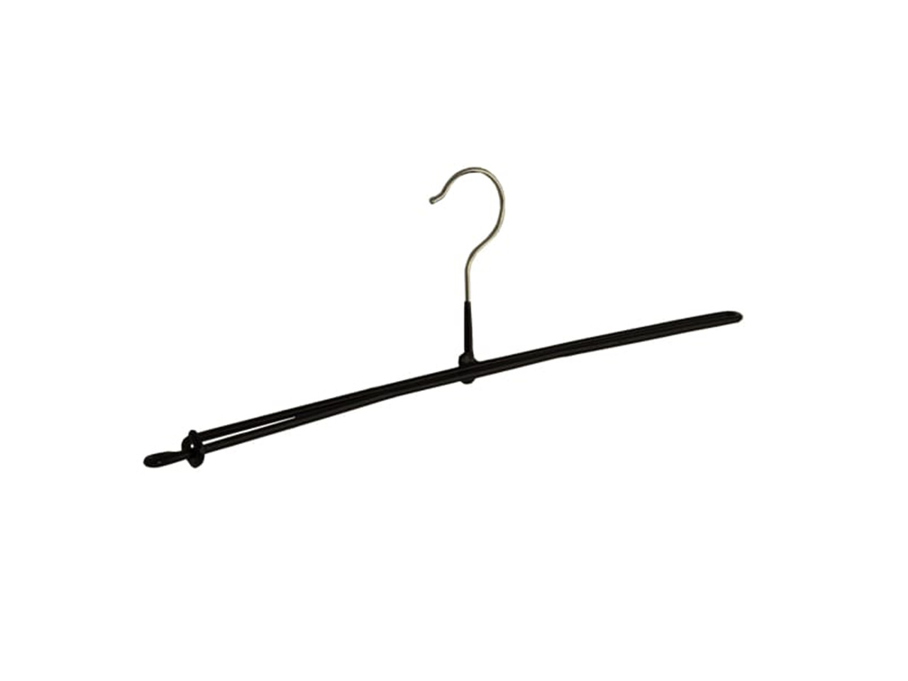Broekspeld - Volwassenen - 7981 - 50 Stuks - metaal - Zwart - Anti-slip Coating - 42 cm - Broekhanger - Pantalonhanger - Rokhanger