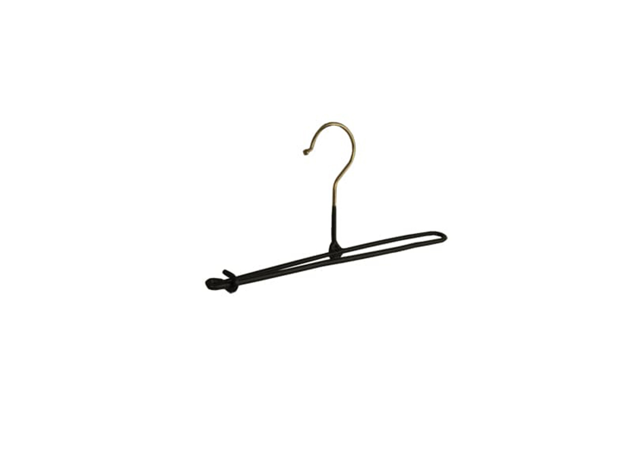 Broekspeld - Baby - 7982 - 30 Stuks - metaal - Zwart - Anti-slip Coating - 26 cm - Broekhanger - Pantalonhanger - Rokhanger - Babybügel